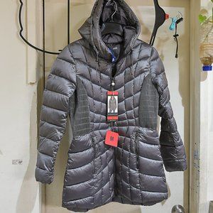 Bernardo Women's Charcoal Eco Plume Insulation Quilted Jacket